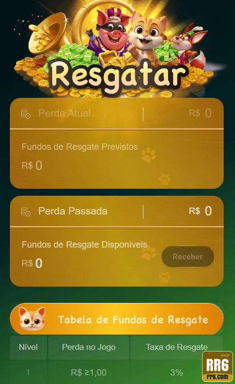 rr6 - app exclusivo - Interface do App